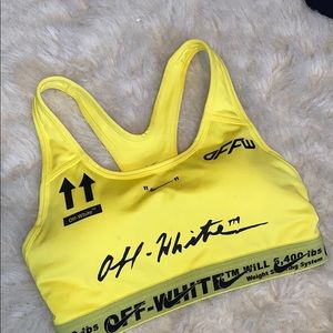 Off-white/ Nike sports bra